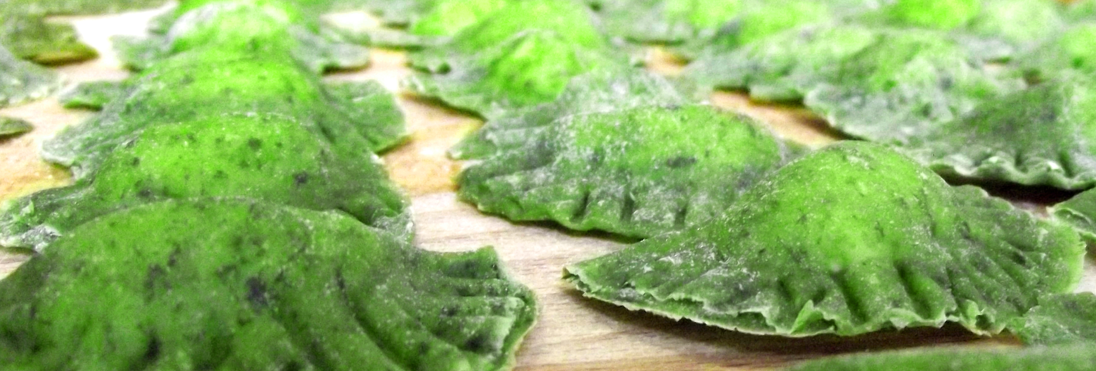 Tortelloni verdi con ricotta e spinaci